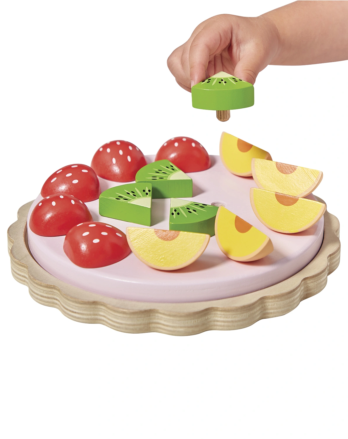Spiel-Lebensmittel TWIST - OBSTTORTE aus Holz