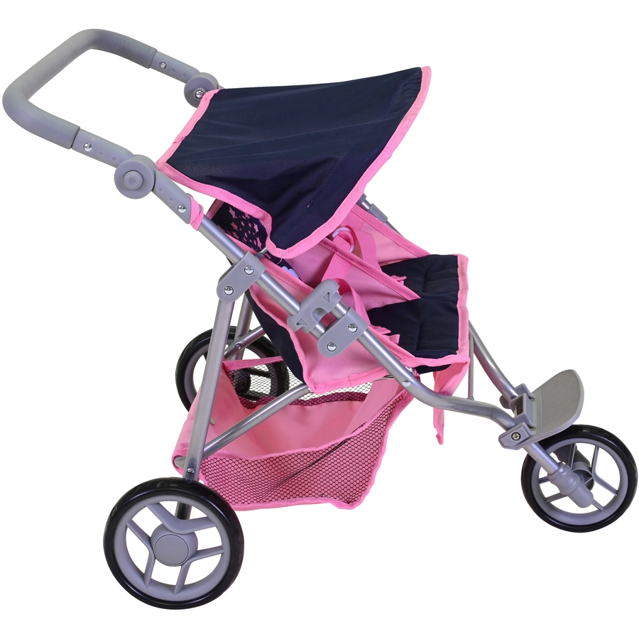 knorr toys® Zwillingspuppenwagen Duo - Magic Unicorn blau