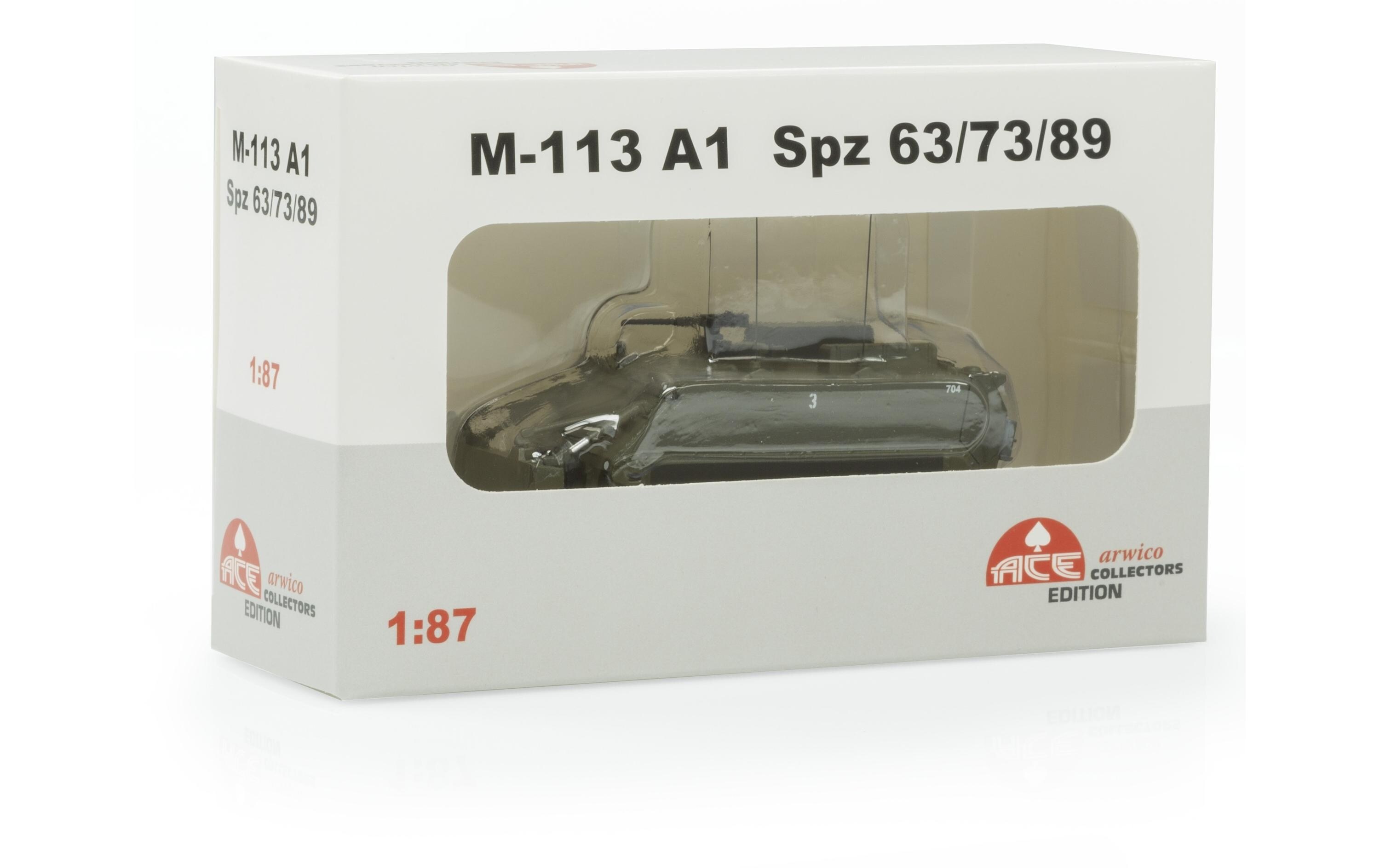M113 Geniepanzer 63 mit Räumschild 1:87H0 Panzer Modell