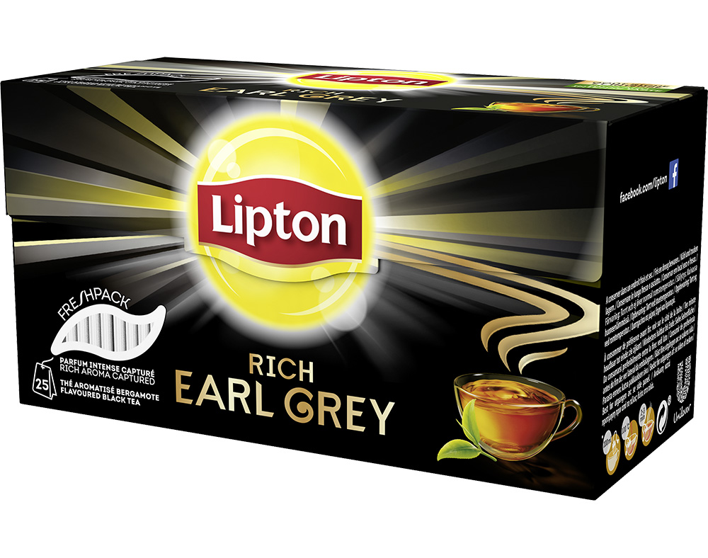 INFUSÃO LIPTON EARL GREY FRESH PACK 25 SAQUETAS