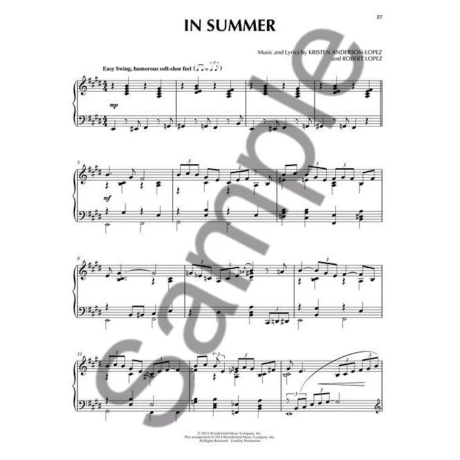 Hal Leonard - Frozen: Music From The Motion Picture Piano Solo