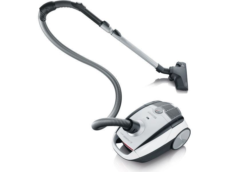 Severin Bodenstaubsauger BC 7035 S'POWER snowlight Grau/Wei Staubsauger mit Beutel