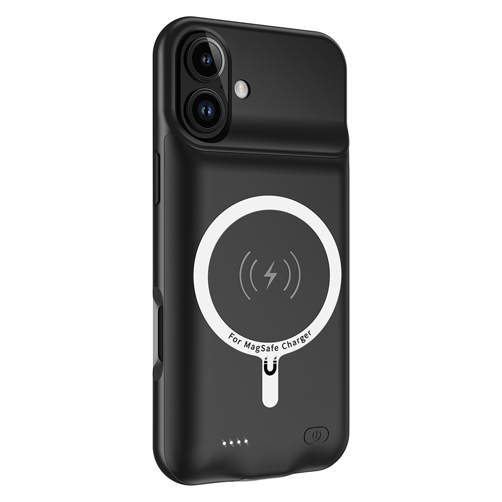 iPhone 16 MagSafe Backpack Akku Case Schutzhülle (7000mAh) - Schwarz