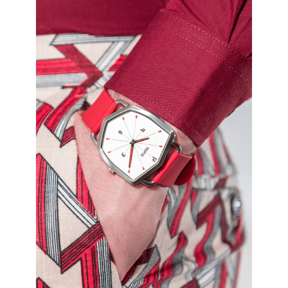 White Reverso - Silicone Rouge