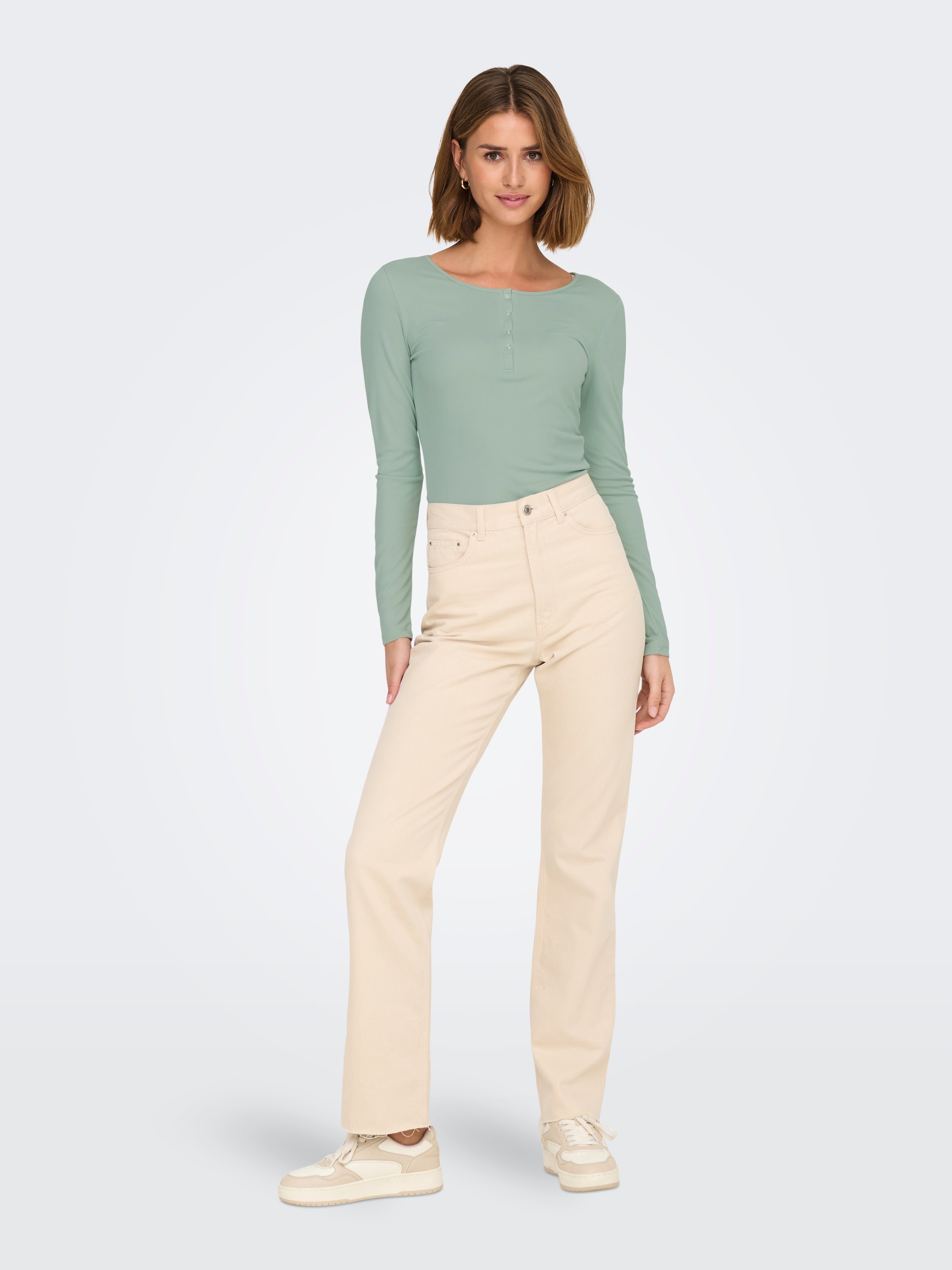 ONLFREE Top Aqua Gray