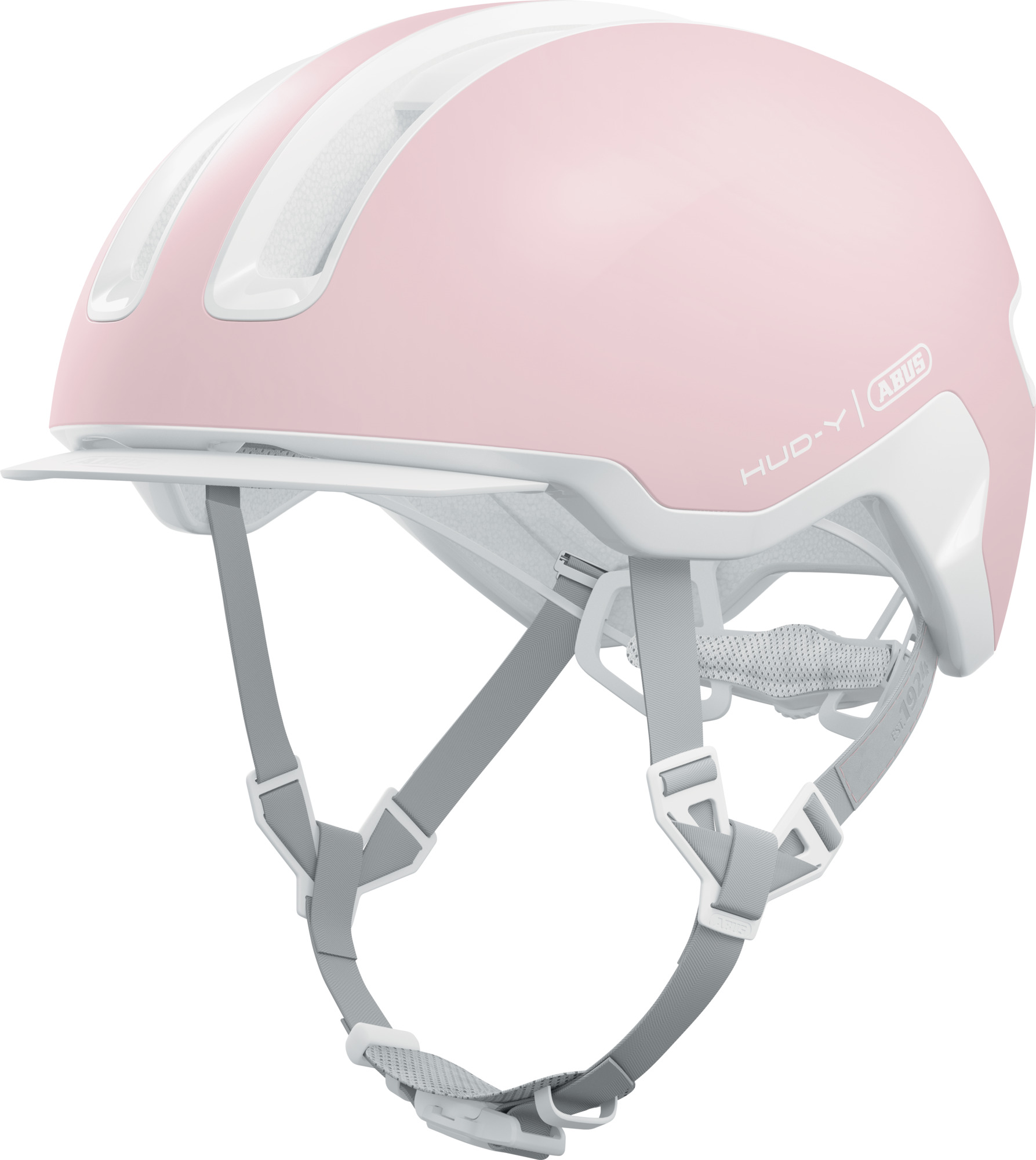 ABUS HUD-Y cykelhjelm LED Pure Rose