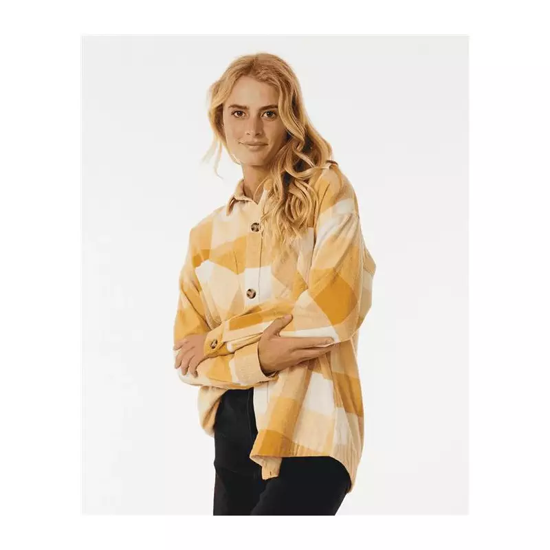 Chemise femme RIPCURL La Isla Flannel Shirt Gold
