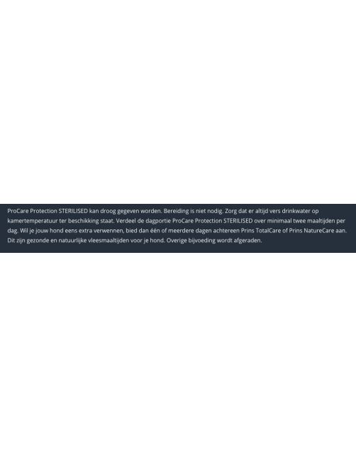 Prins Procare Protection Sterilised - Hondenvoer