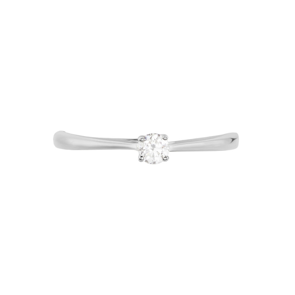 Bague Solitaire Aphrodite Or Blanc Diamant