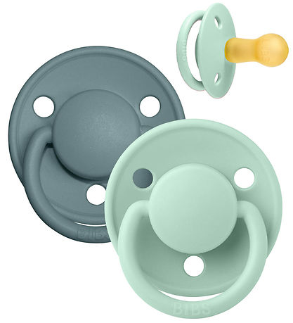 BIBS De Lux Schnuller - Gr. 2 - 2er-Pack - Rund - Nordic Neuwert