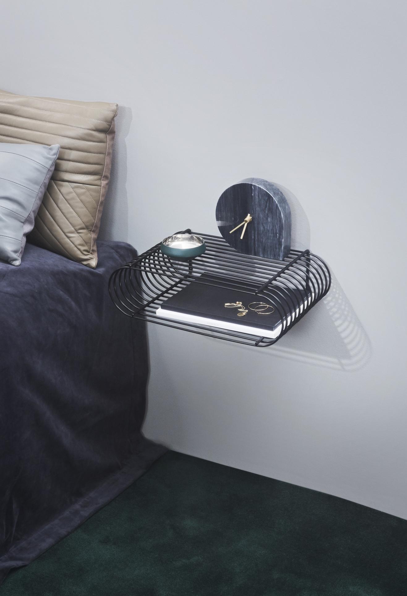 Curva wandplank 40 zwart
