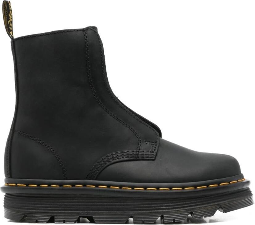 Dr. Martens Laarzen ZebZag Lace Less Laceless Boot Black Wyoming