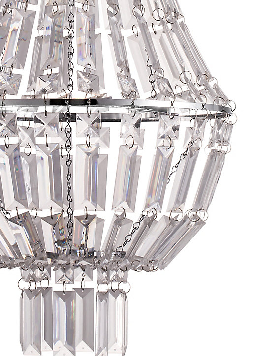Suspension Asuia GoodHome E27 argent brillant