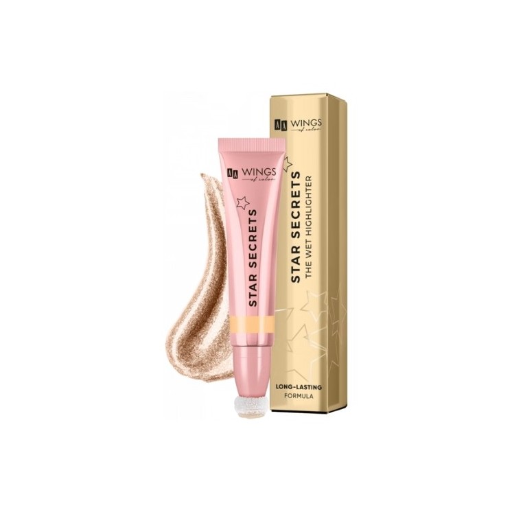 AA Wings of Color STAR SECRETS The Wet Highlighter Cremiger Highlighter /02/ Gold Glow 13 ml