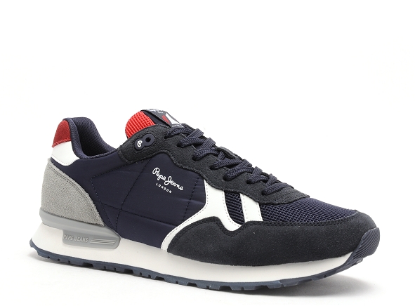 Pepe jeans basses homme britt bleu