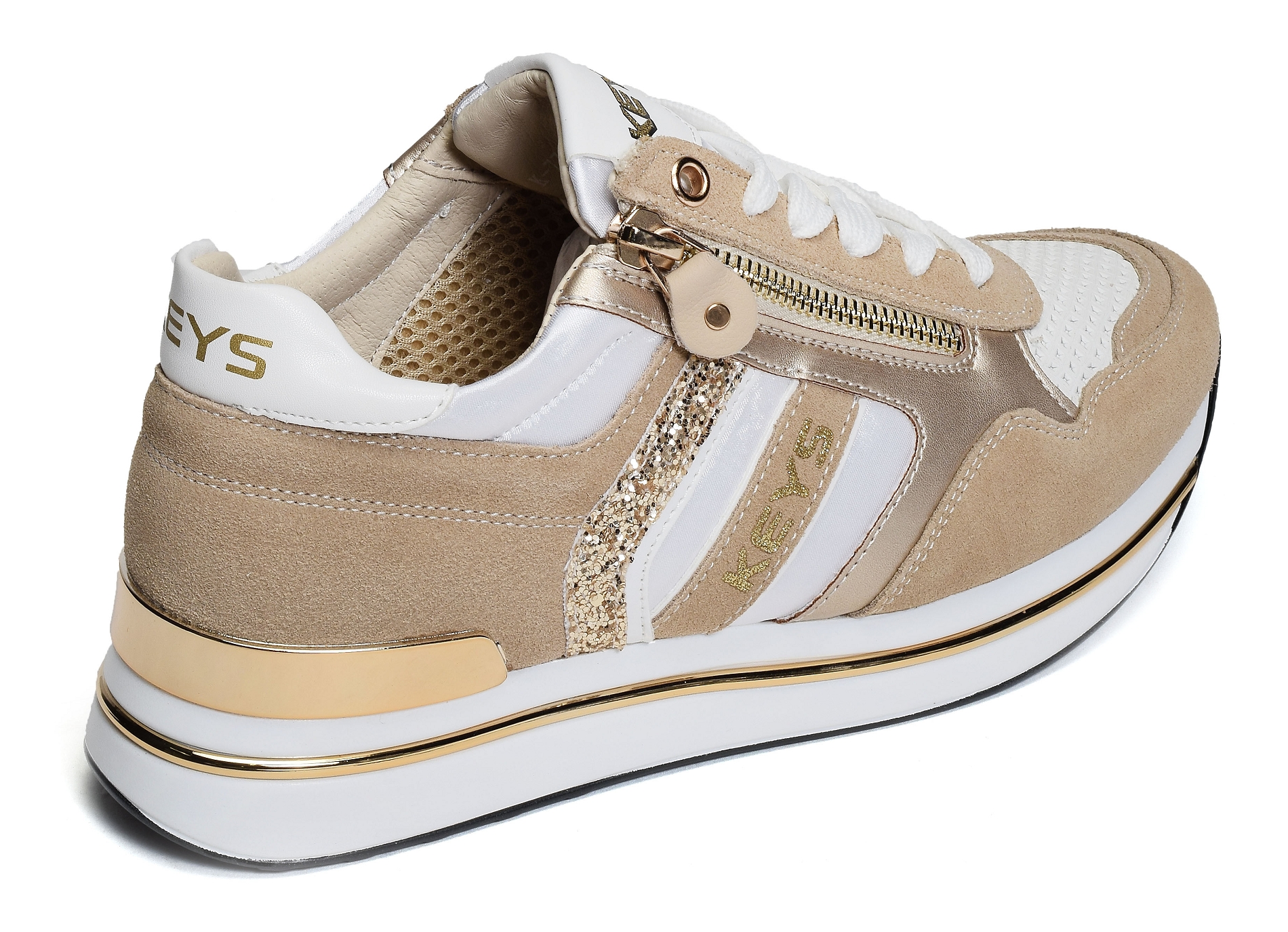 Flange beige blanc