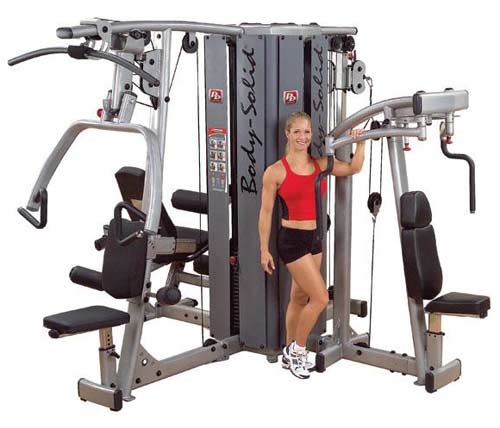 BODYSOLID PRO DUAL Tour pour 4 Stations (non incluses)