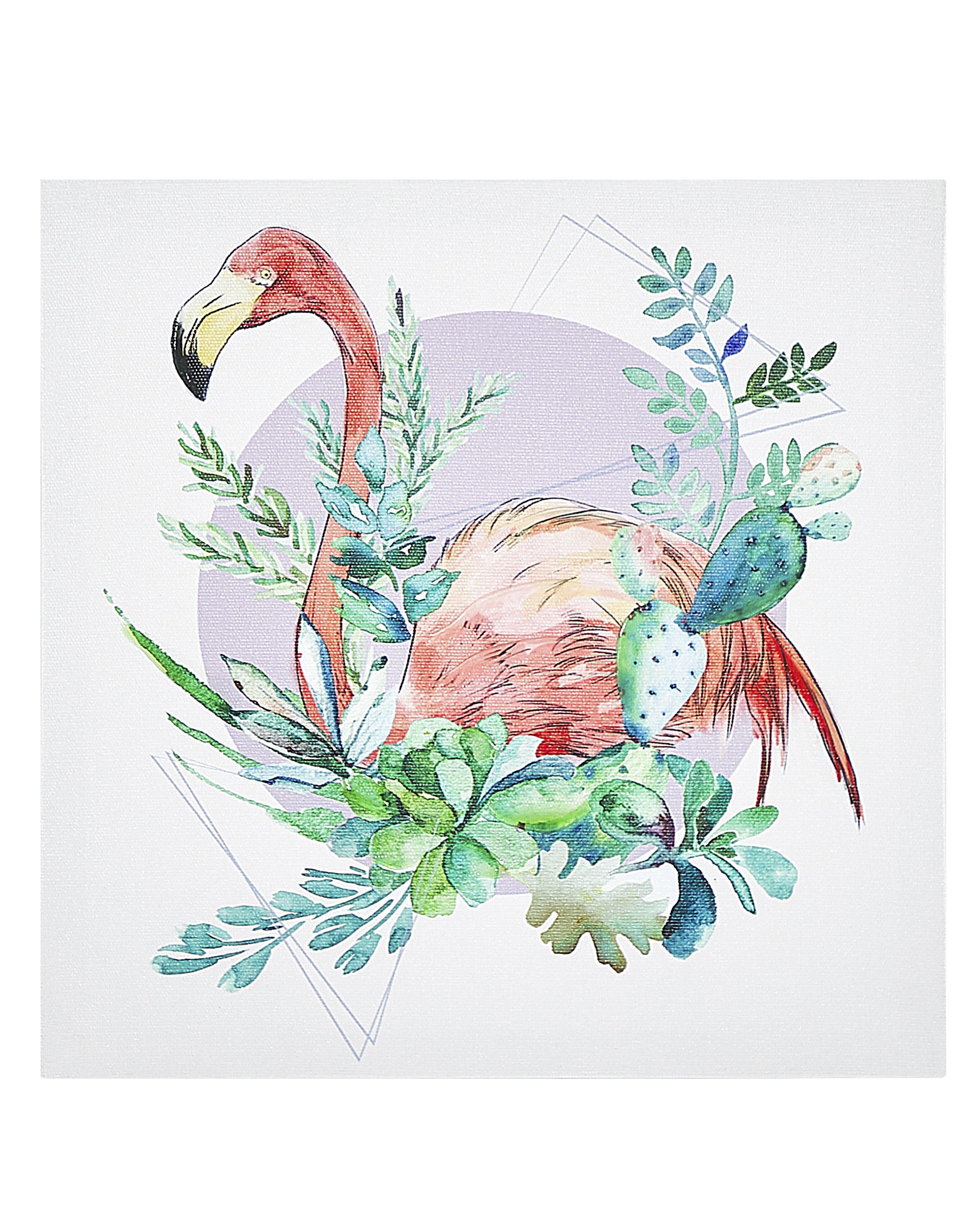 Set van 3 canvassen MENAKA Dieren motief 30 x 30 cm Meerkleurig