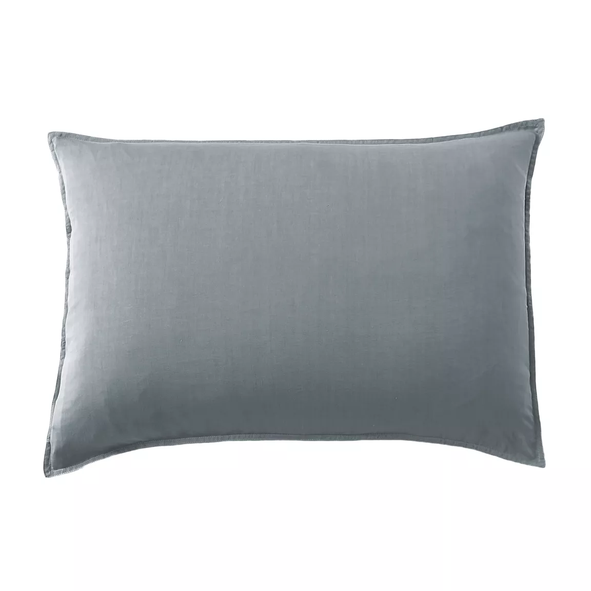 Taie d'oreiller rectangulaire lyocell Tencel™ lavé (50 x 80 cm) Olivia Bleu stone