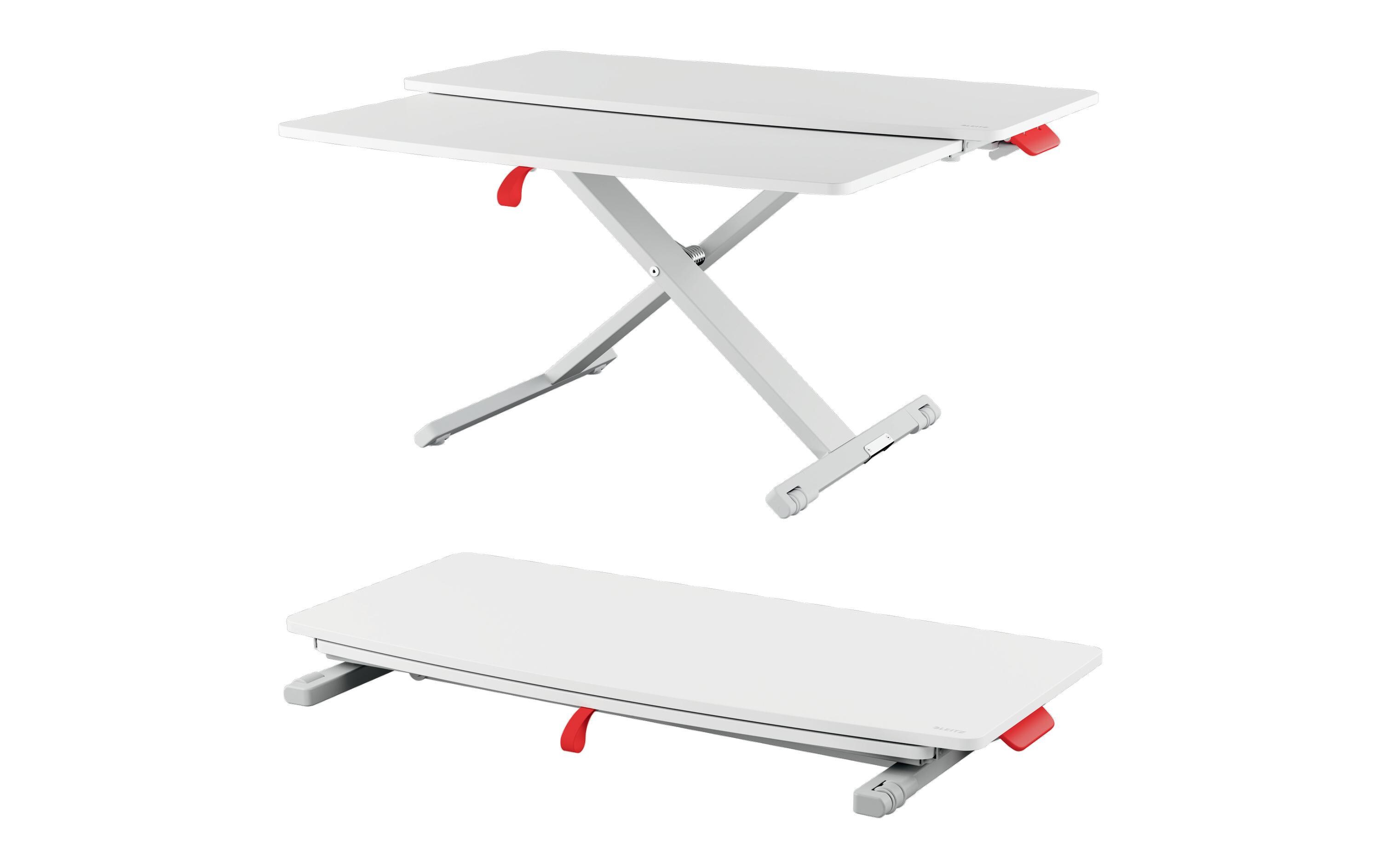 Ergo Cosy Höhenverstellbarer Schreibtischaufsatz<br>Leitz Ergo Cosy Höhenverstellbarer Sitz-/Steh-Schreibtischaufsatz mit ausziehbarer Tastaturablage