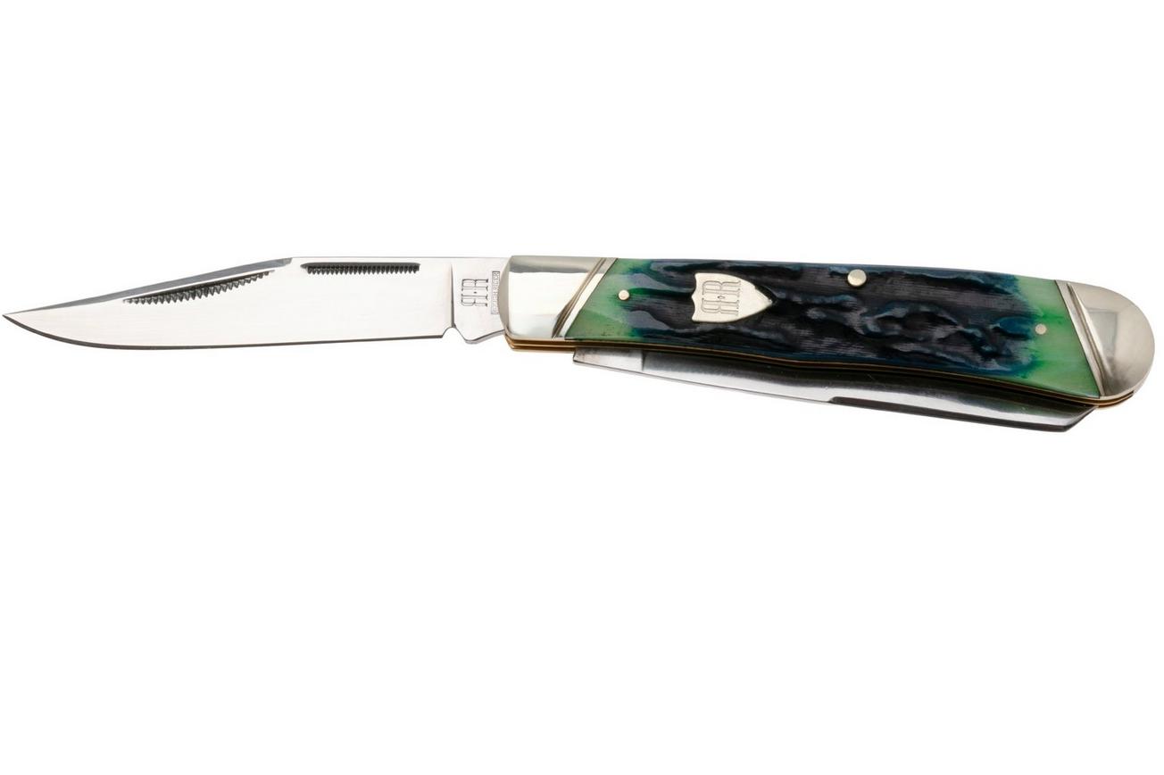 Rough Ryder Bluegill Trapper RR2634, Satin 440, Jigged Bone, zakmes