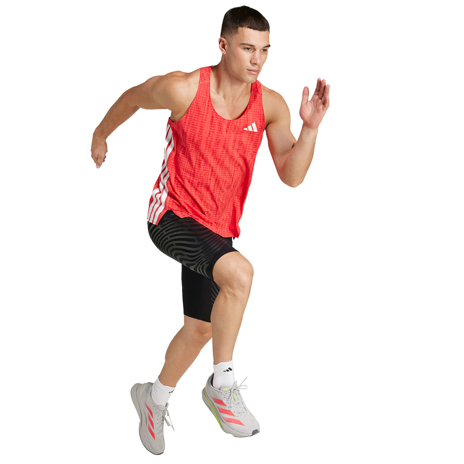 adidas Adizero Singlet Short 5'' Set Heren