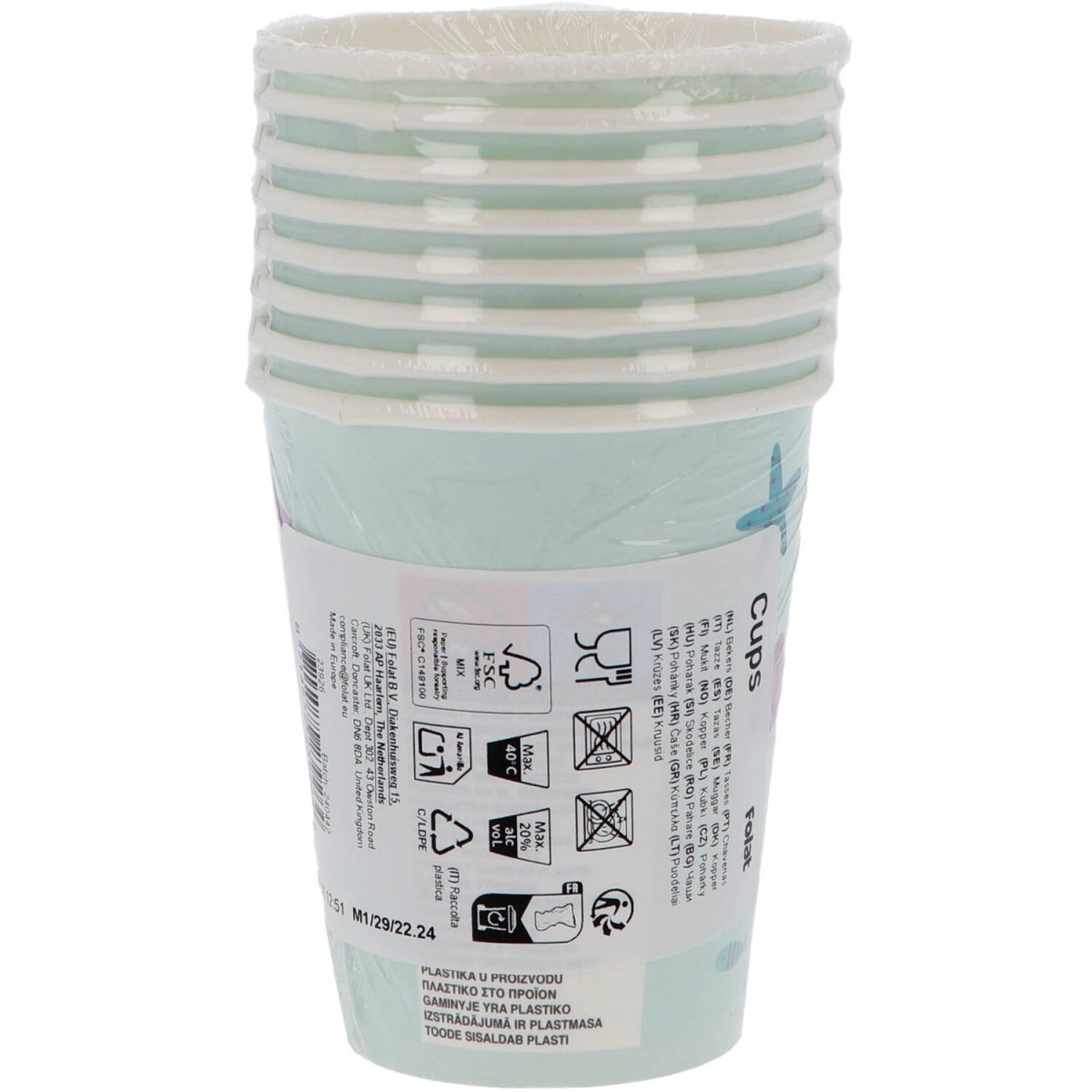 Zeemeermin Bekers 250ml 8st