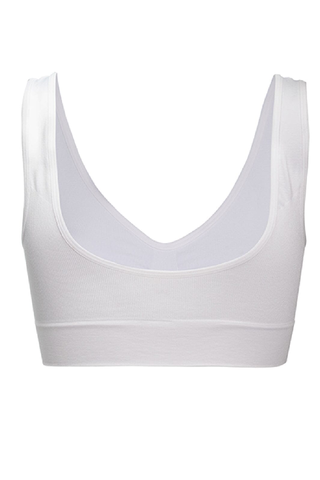 Soft basic Haily Bra top wide strap 2 pak white