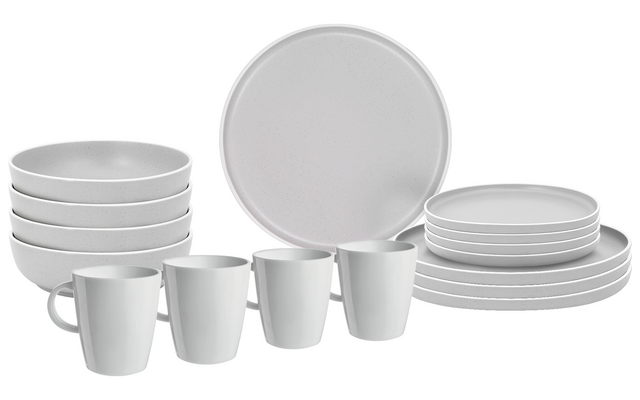 Brunner Lunch Box Dolomit 16 teilig Weiß