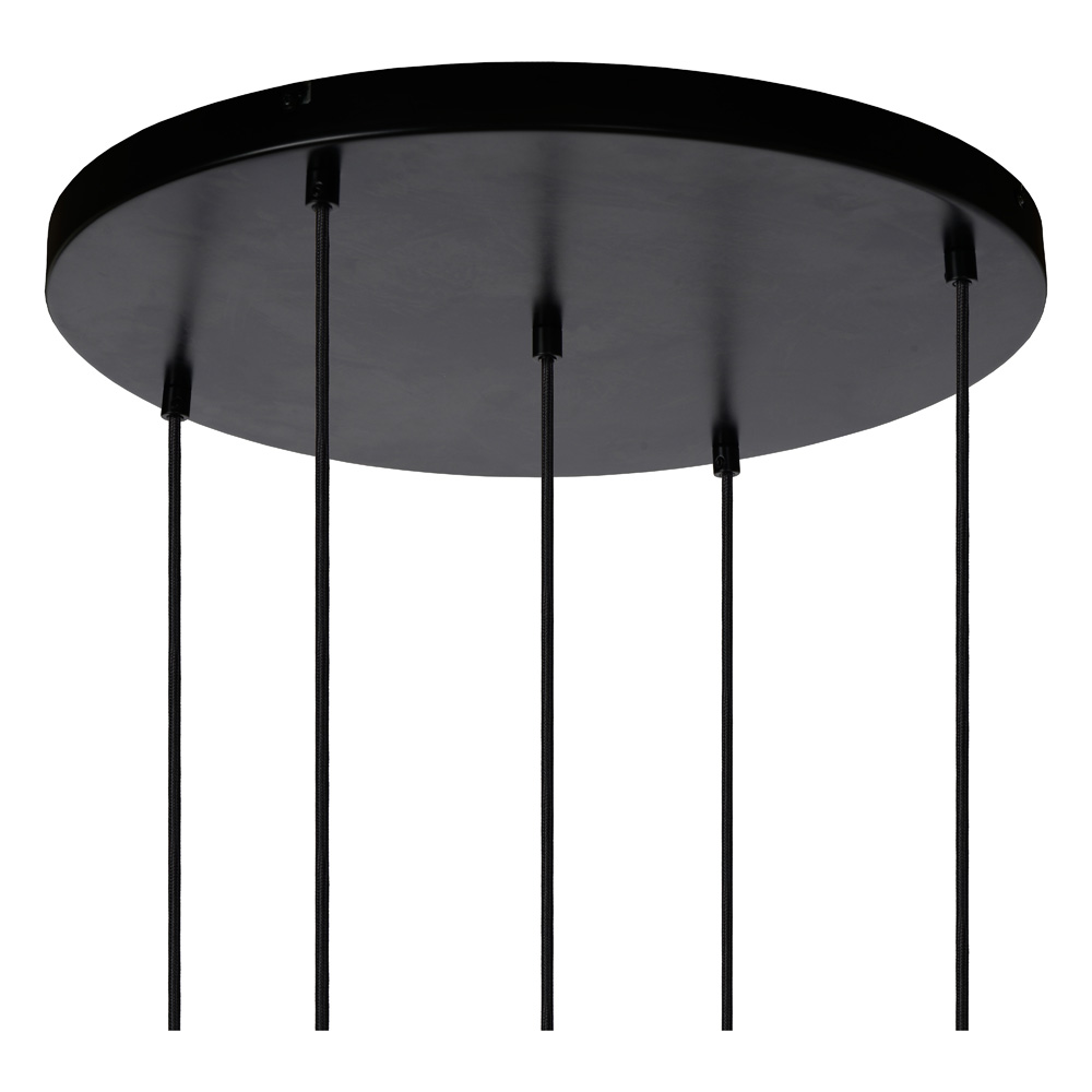 Lucide Joanet hanglamp 66cm 5x E27 zwart
