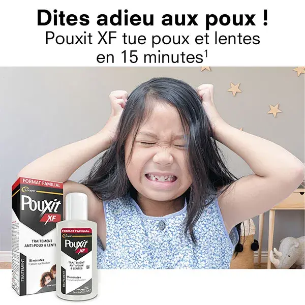 Pouxit Extra Fort Lotion Traitement Anti-poux et lentes du cuir chevelu Lot 2x200 ml