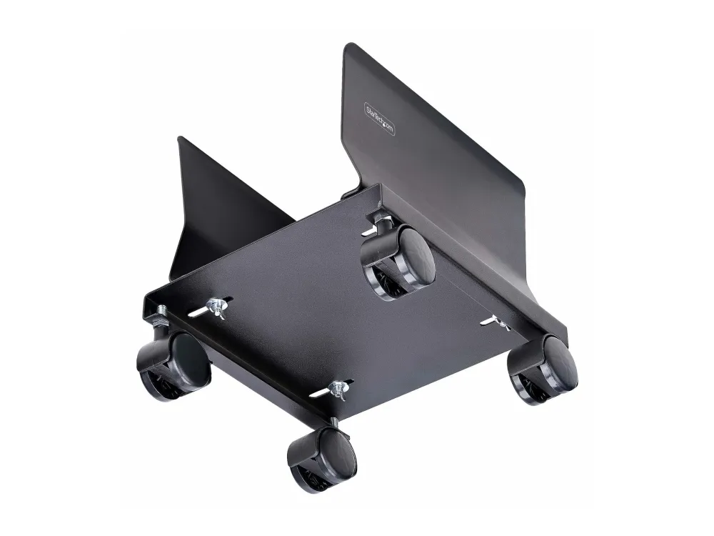 StarTech.com Computer Tower Cart Rolling CPU Caddy w/ Wheels, Adjustable - Vogn med hjul - for personal computer - stål - sort