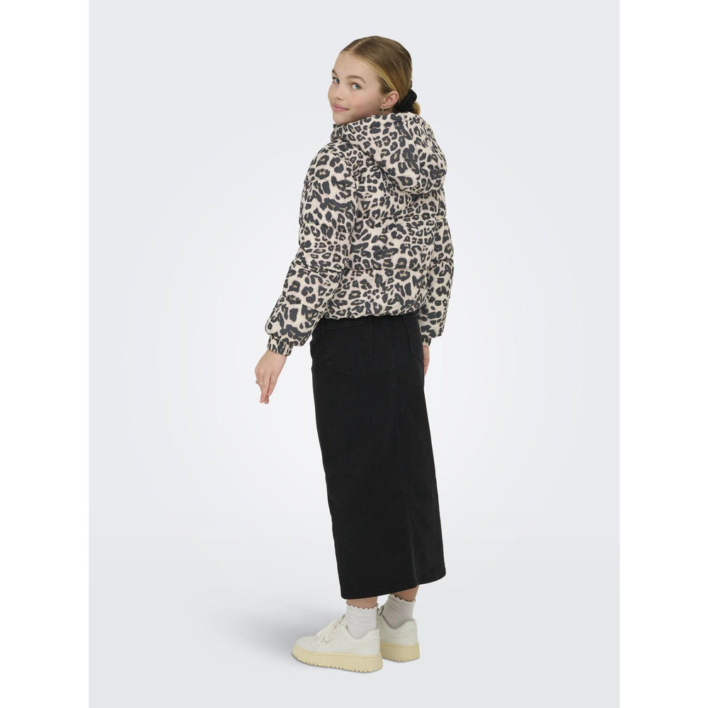 Køb kids ONLY Silver Mink Leo Kogdalia Sht Puffer Aop Jakke Otw Noos