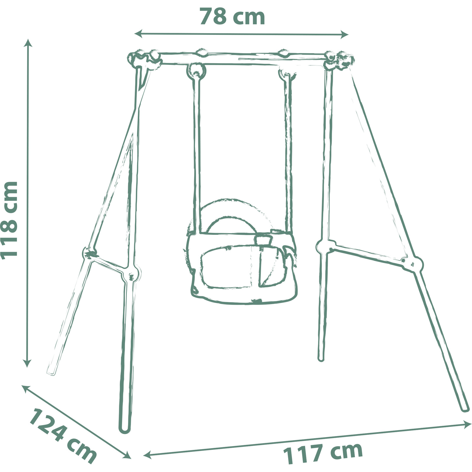 Smoby Babyschaukel Metall