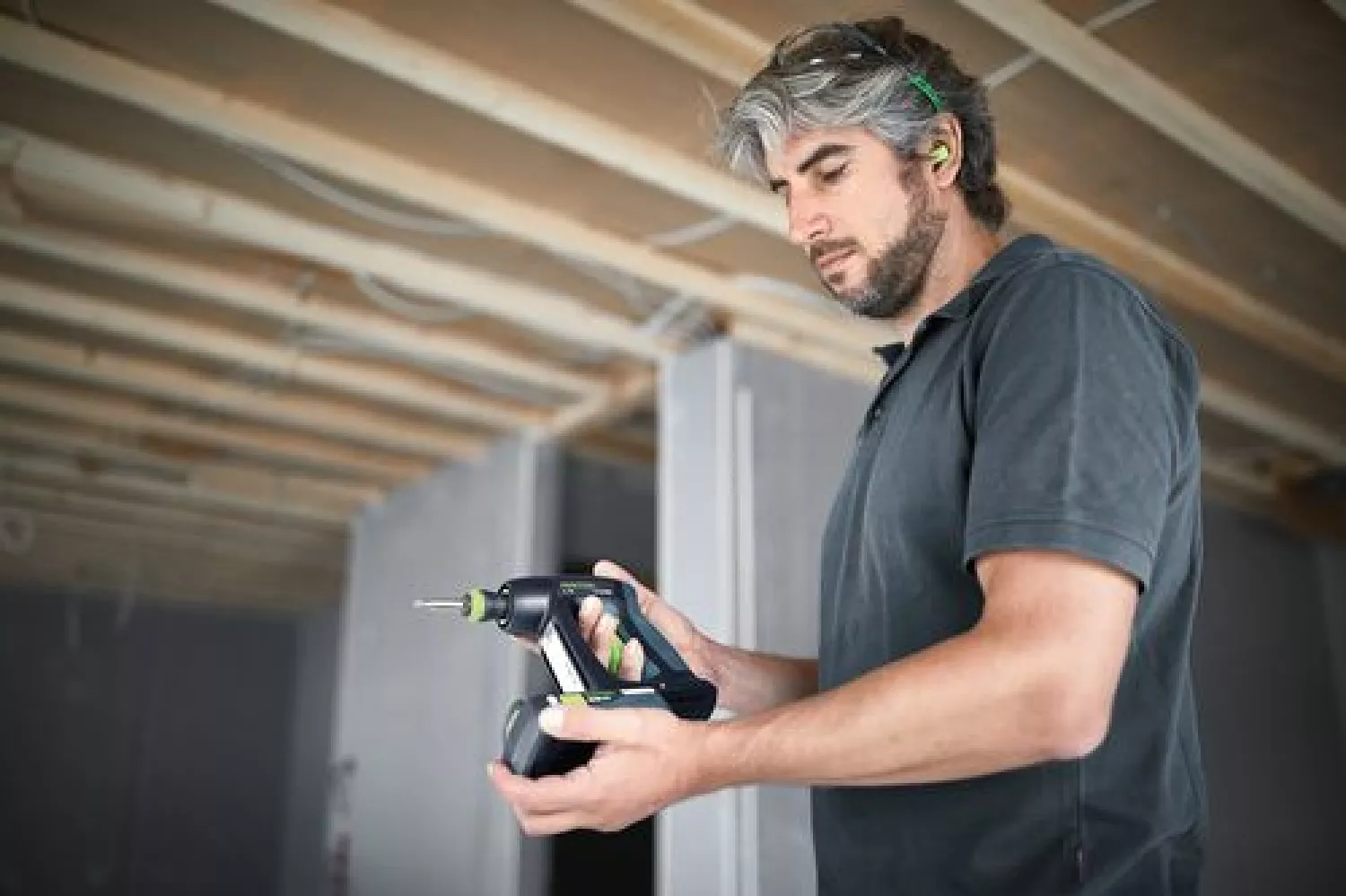 Festool C 18 HPC4,0 I-Plus 18V Li-Ion accu schroefboormachine set (2x 4,0Ah) in systainer - 45Nm - 40mm - koolborstelloos