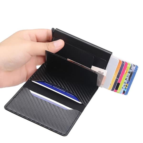 Carbon RFID - NFC Protection Wallet Card Holder 6stk Card