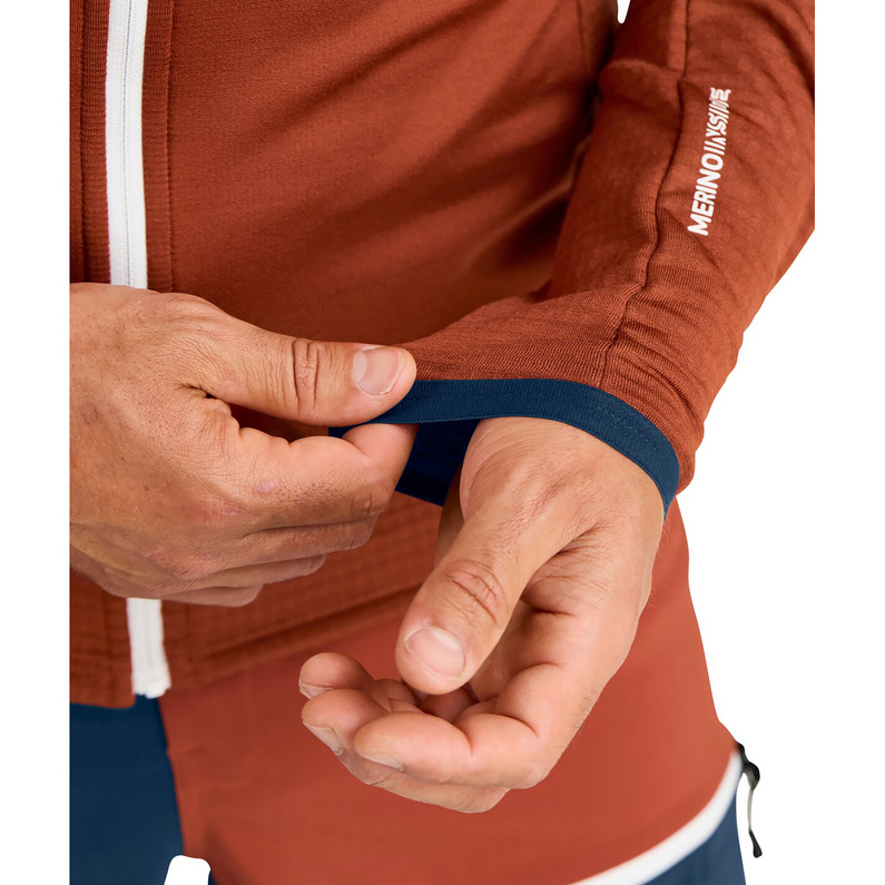 Ortovox Herren Fleece Grid Jacke
