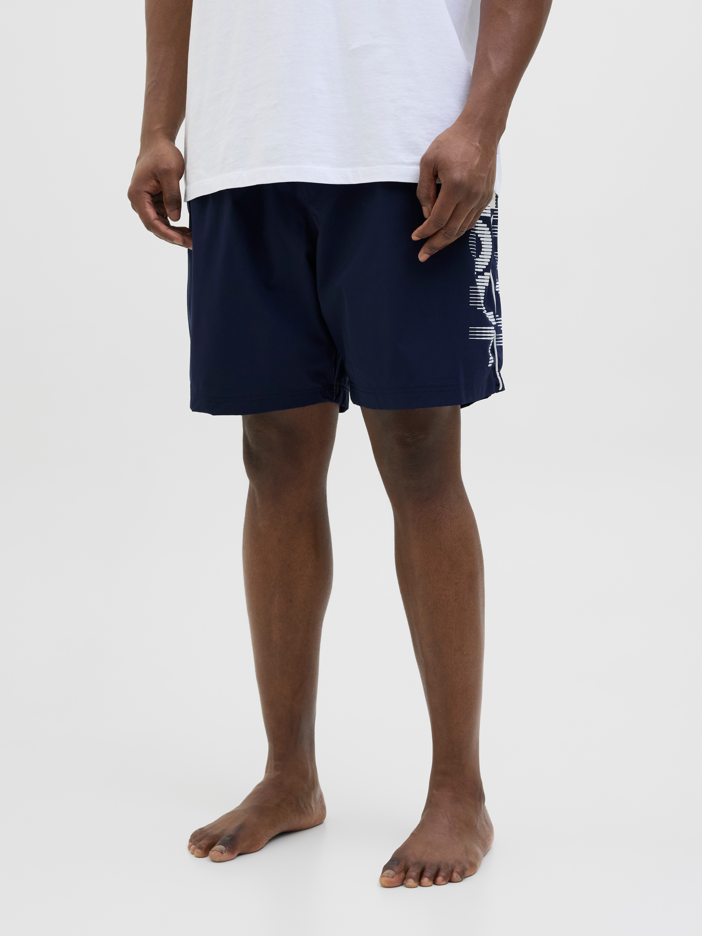 Jack & Jones PlusSize Badeshorts »JPSTMAUI JJSWIM SPLICE LOGO AKM SN PLS«