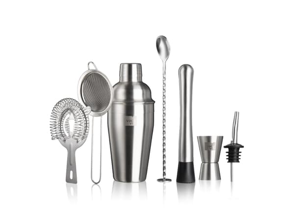 Vacu Vin Cocktail Set 7tlig, Barskje, Jigger, Røreskje, Risteinstrument, Rustfritt stål, China, 525 g, 105 mm, 95 mm