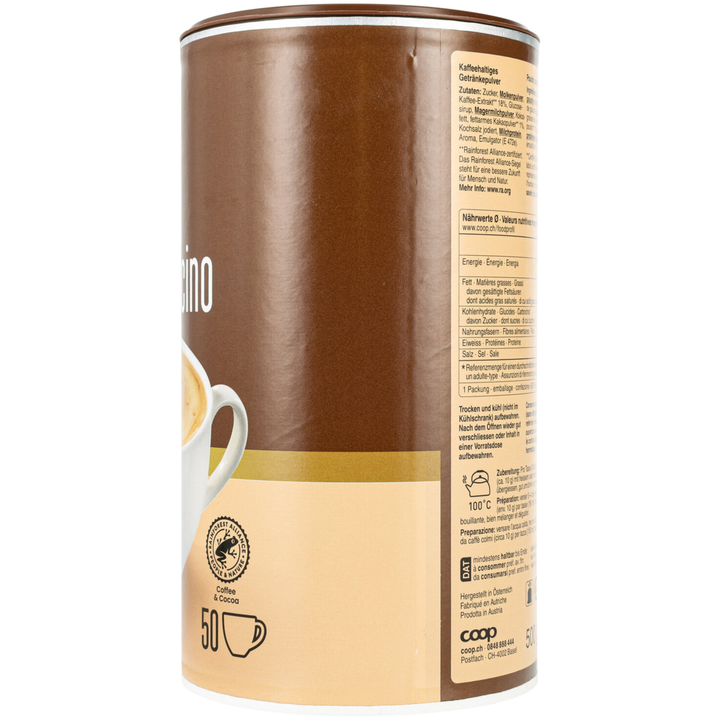 Prix Garantie Instant Cappuccino