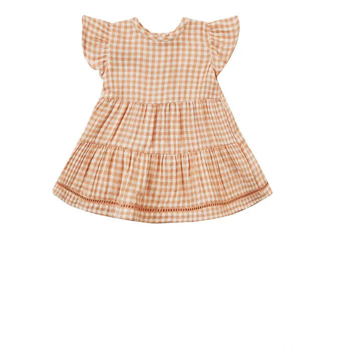 Quincy Mae Robe et Bloomer Lily Vichy | Abricot