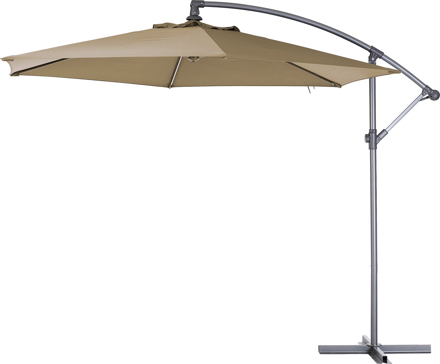 Intratuin zweefparasol Milano taupe80+UV D 300 cm