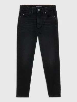 Calça jeans preta reta moderna Hilfiger Monotype