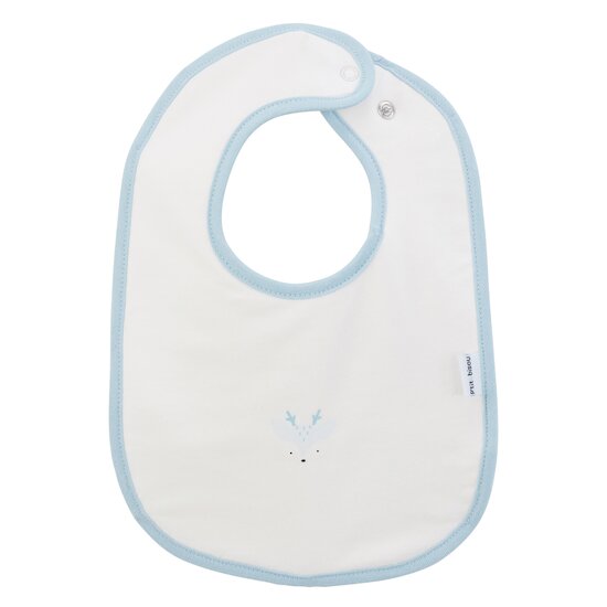 Petit Cocon Bavoir   Blanc Porcelaine        de               P'tit bisou