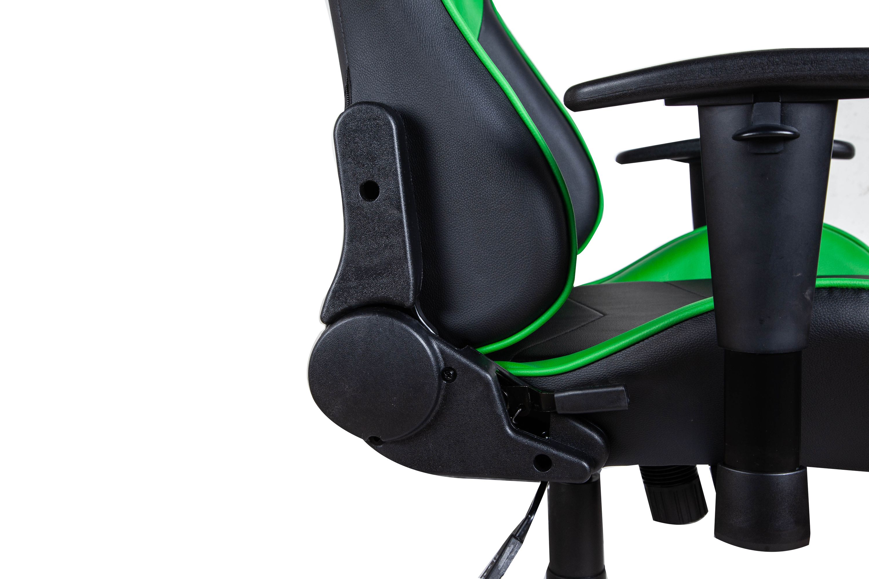 Gamingstuhl Bürostuhl Leder LIMITLESS schwarz/grün