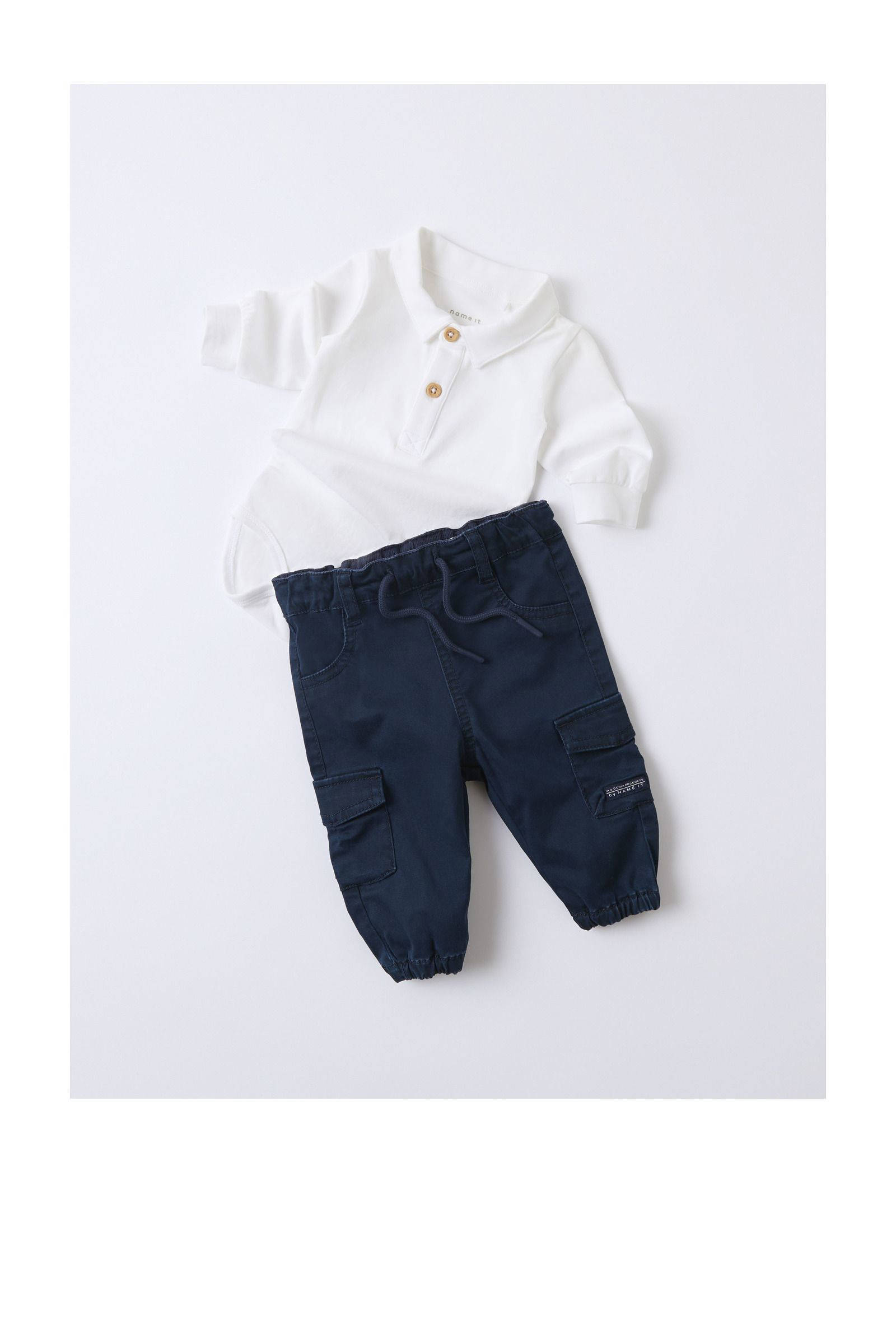 NAME IT baby cargobroek NBMBEN donkerblauw