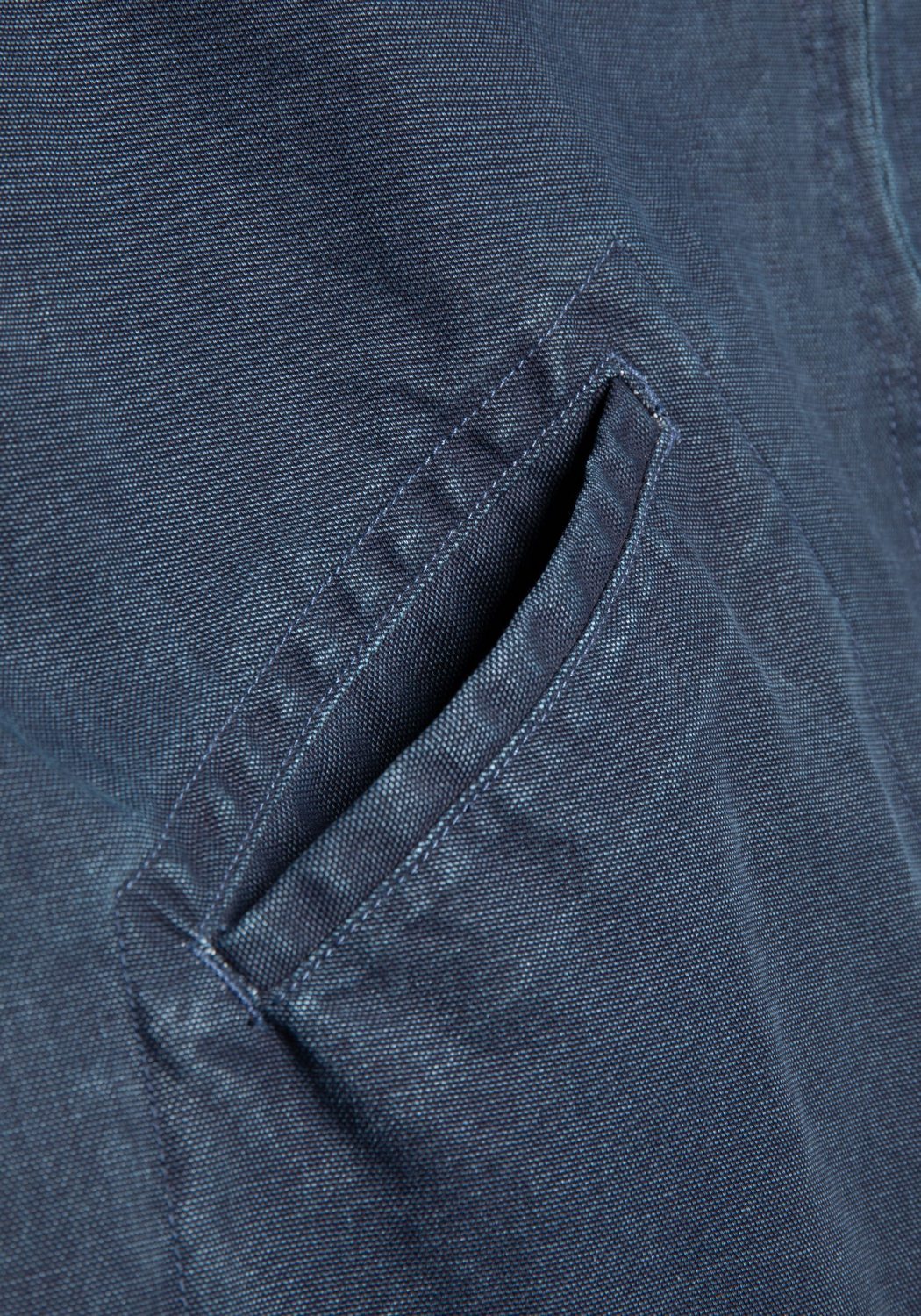 Nudie Jeans Jacke Blake Zip Jacket Canvas Blue