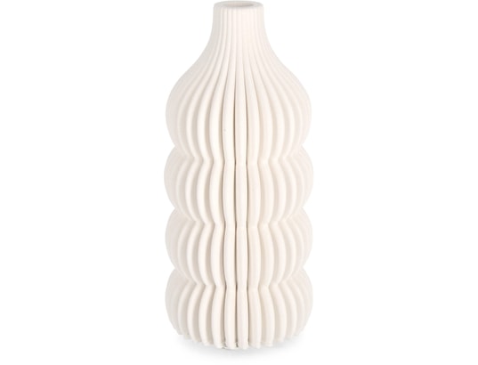 CONCEPT1 - Vase décoratif Lot de 2V. Ilsa beige D12 x h25 cm