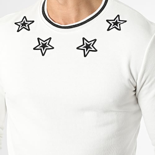 Sweat Crewneck LL197 Blanc