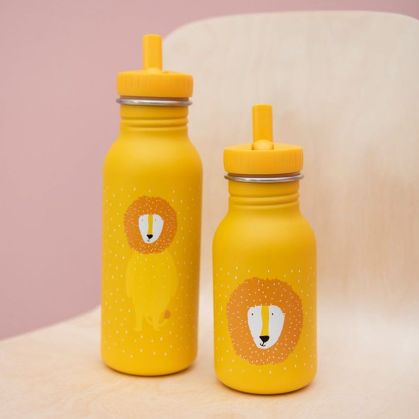 Gourde en acier inoxydable 500 ml - Mr Lion - Jaune